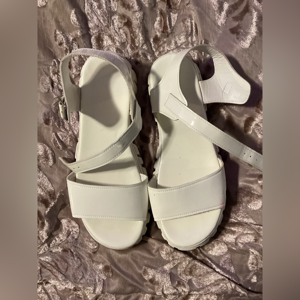 White Platform Sandals